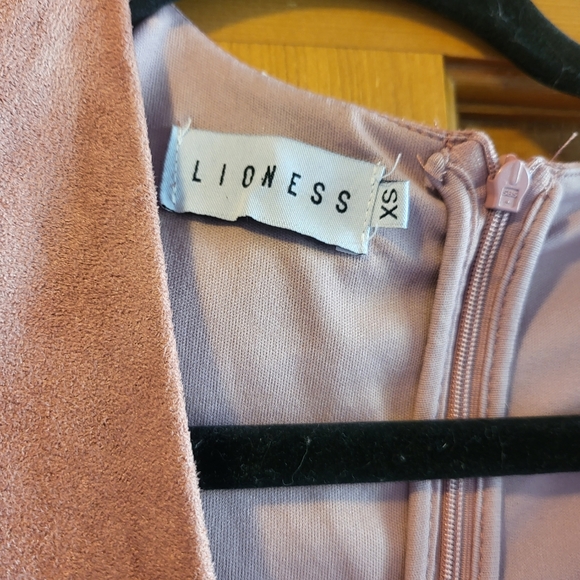 Lioness Pink Swede Dress XS - Picture 4 of 4
